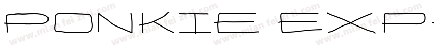 Ponkie ExpandedRegular字体转换